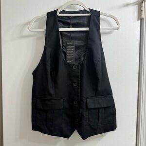 Black Women's Suit Vest